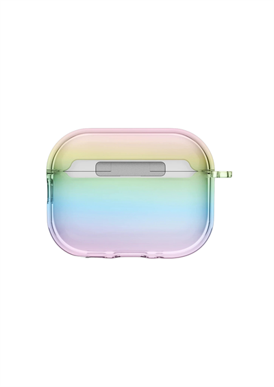 Uniq AirPods Pro 3 (3. Nesil) Iridescia Hang Serisi Askılı Şeffaf Kılıf - Holo Quartz