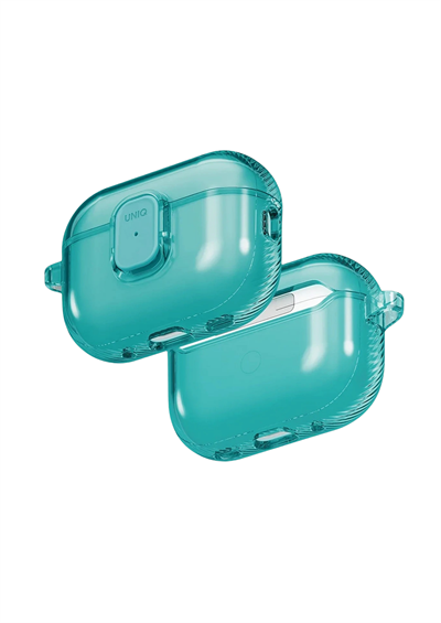 Uniq AirPods Pro 3 (3. Nesil) Glase Pro Darbeye Dayanıklı Koruma Kilitli Kılıf – Turkuaz