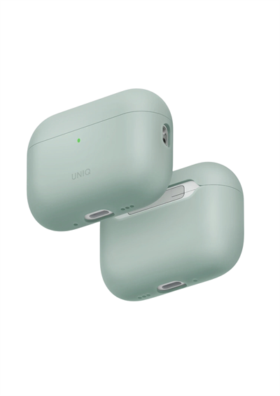 Uniq AirPods Pro 3 (3. Nesil) Lino Yumuşak Silikon Kılıf – Yeşil