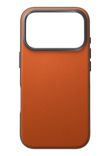Uniq Apple iPhone 17 Pro MagSafe Uyumlu Lyden DS Deri Telefon Kılıfı – Turuncu
