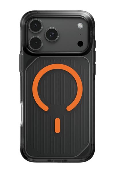 Uniq Apple iPhone 17 Pro Max MagSafe Uyumlu Combat Active Darbe Emici Kılıf – Siyah Turuncu