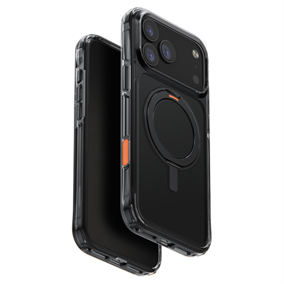 Uniq Apple iPhone 17 Pro Max Swivix 360° Rotating Kickstand Magsafe Kılıf - Siyah