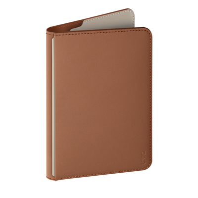 Uniq Belmont RFID-Block Apple Find My Özellikli Vegan Deri Kart & Pasaport Tutucu – Karamel-Bej