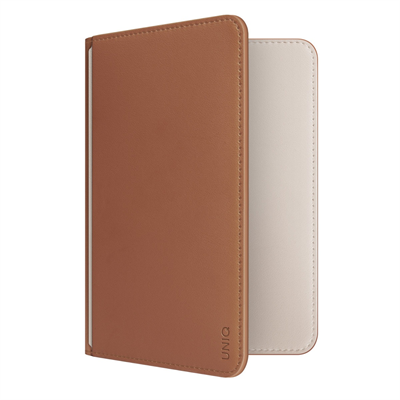 Uniq Belmont RFID-Block Apple Find My Özellikli Vegan Deri Kart & Pasaport Tutucu – Karamel-Bej