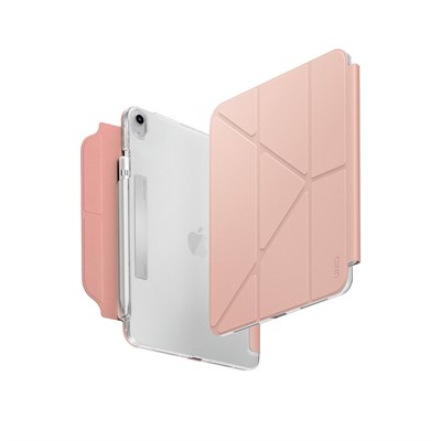 Uniq Camden iPad 2025 10.9 (10.nesil) Katlanabilir, Çok Açılı Stand, İnce & Hafif Tasarım Tablet Kılıfı – Pembe