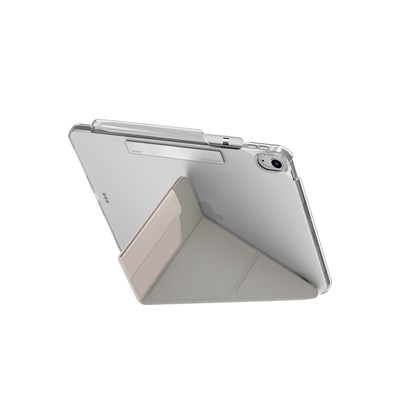 Uniq Camden iPad 2025 10.9 (10.nesil) Katlanabilir, Çok Açılı Stand, İnce & Hafif Tasarım Tablet Kılıfı – Bej