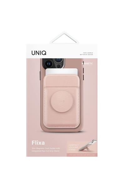 Uniq Flixa Popsocketli Manyetik Kartlık Stand - Pembe
