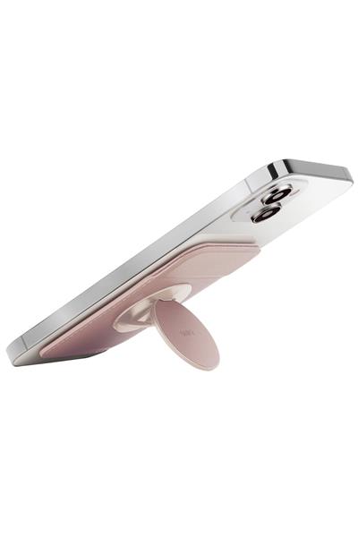 Uniq Flixa Popsocketli Manyetik Kartlık Stand - Pembe