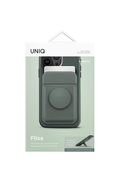 Uniq Flixa Popsocketli Manyetik Kartlık Stand - Koyu Yeşil