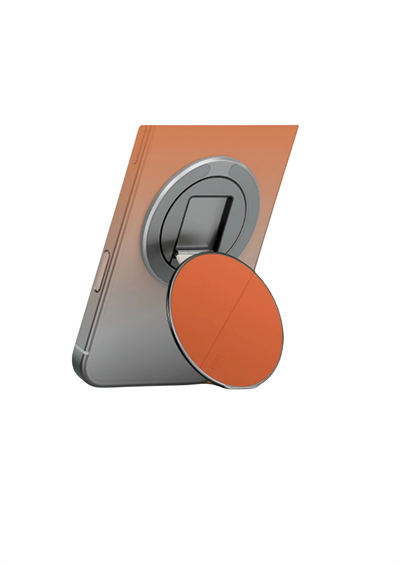 Uniq Grivix Classic 360° Manyetik MagSafe Kickstand Yüzük – Turuncu