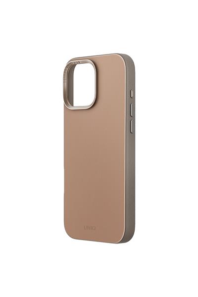 Uniq Apple iPhone 16 Pro MagSafe Uyumlu Lyden DS Deri Telefon Kılıfı – Çöl