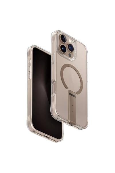 Uniq Apple iPhone 16 Pro Max Eleva Standlı Magsafe Kapak - Gold