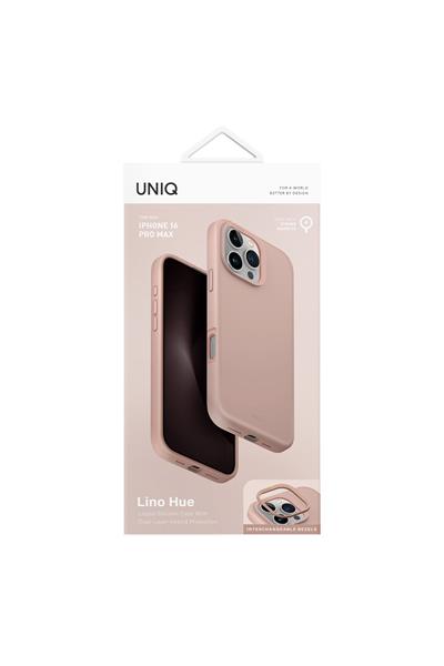 Uniq Apple iPhone 16 Pro Max Lino Hue Magsafe Kapak - Pembe