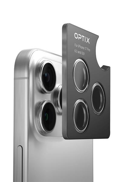 Uniq iPhone 17 Pro / 17 Pro Max Optix Sapphire Çelik Çerçeveli Kamera Lens Koruyucu – Turuncu