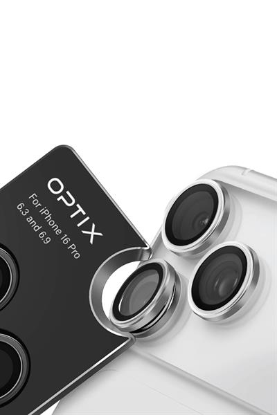 Uniq iPhone 17 Pro / 17 Pro Max Optix Sapphire Çelik Çerçeveli Kamera Lens Koruyucu – Lacivert