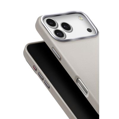 Uniq iPhone 17 Pro Lyden MagSafe Vegan Deri Kılıf – Gri