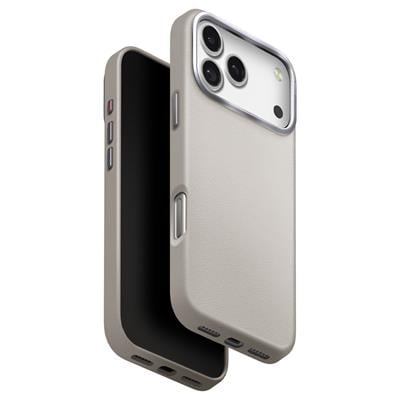 Uniq iPhone 17 Pro Lyden MagSafe Vegan Deri Kılıf – Gri