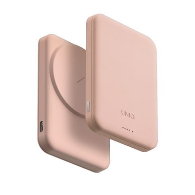 Uniq Lyden Lexa 5000mAh Manyetik MagSafe Kablosuz Powerbank PD Type-C – Pembe