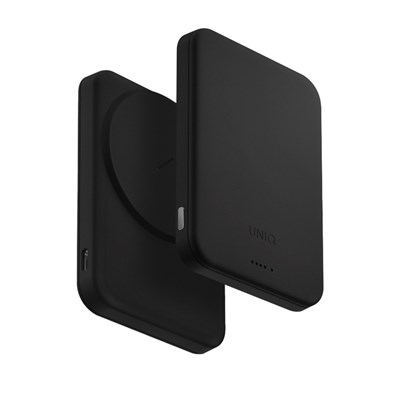 Uniq Lyden Lexa 5000mAh Manyetik MagSafe Kablosuz Powerbank PD Type-C – Siyah