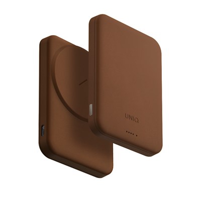 Uniq Lyden Lexa 5000mAh Manyetik MagSafe Kablosuz Powerbank PD Type-C – Çöl Titanyum