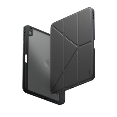 Uniq Moven iPad 2025 10.9 (10.nesil) Standlı, Katlanabilir Stand, İnce & Dayanıklı Tasarım Tablet Kılıfı – Gri