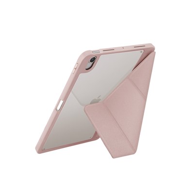 Uniq Moven iPad 2025 10.9 (10.nesil) Standlı, Katlanabilir Stand, İnce & Dayanıklı Tasarım Tablet Kılıfı – Pembe