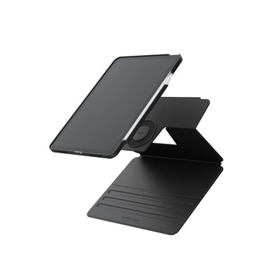 Uniq Rovus Snapmount iPad 2025 10.9 (10.nesil) 360° Dönebilen Manyetik Standlı Koruyucu Case Tablet Kılıfı – Siyah