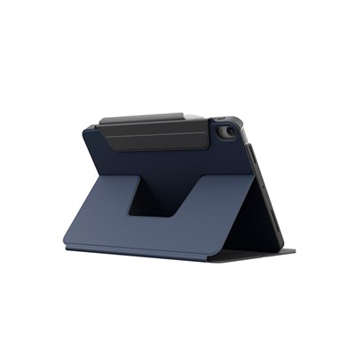 Uniq Rovus Snapmount iPad 2025 10.9 (10.nesil) 360° Dönebilen Manyetik Standlı Koruyucu Case Tablet Kılıfı – Lacivert