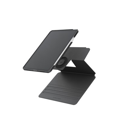 Uniq Rovus Snapmount iPad Air 11 (2024) 360° Dönebilen Manyetik Standlı Koruyucu Case Tablet Kılıfı – Lacivert