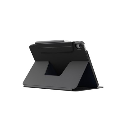 Uniq Rovus Snapmount iPad Air 11 (2024) 360° Dönebilen Manyetik Standlı Koruyucu Case Tablet Kılıfı – Siyah