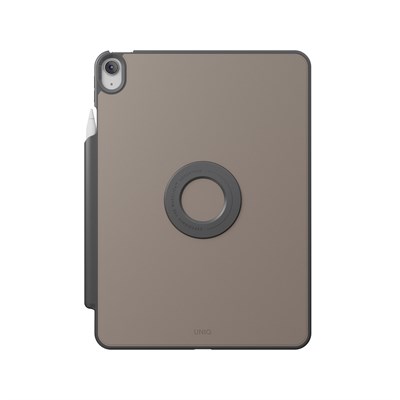 Uniq Rovus Snapmount iPad Air 13 (2024) 360° Dönebilen Manyetik Standlı Koruyucu Case Tablet Kılıfı – Gri