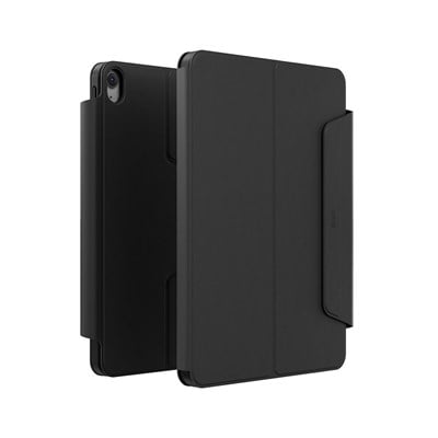 Uniq Rovus Snapmount iPad Air 13 (2024) 360° Dönebilen Manyetik Standlı Koruyucu Case Tablet Kılıfı – Siyah 