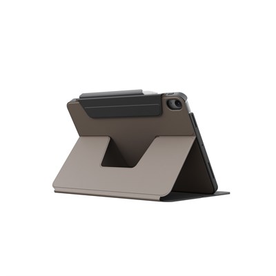 Uniq Rovus Snapmount iPad Air 13 (2024) 360° Dönebilen Manyetik Standlı Koruyucu Case Tablet Kılıfı – Gri