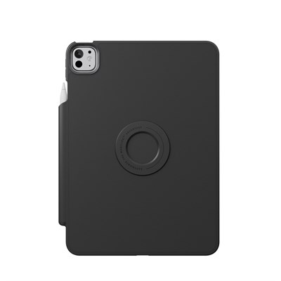 Uniq Rovus Snapmount iPad Pro 11 (2024) 360° Dönebilen Manyetik Standlı Koruyucu Case Tablet Kılıfı – Siyah 