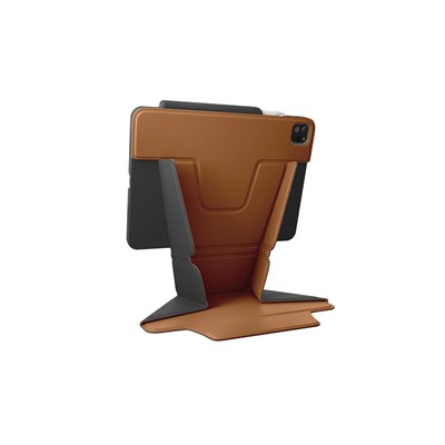 Uniq Ryze iPad Pro 11 (2024) Standlı Katlanabilir Çok Açılı Stand & Premium Koruma Tablet Kılıfı – Karamel