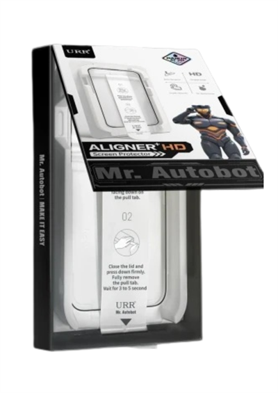 URR iPhone 17 Pro Max Aligner+ HD Tam Kaplama Ekran Koruyucu – Siyah