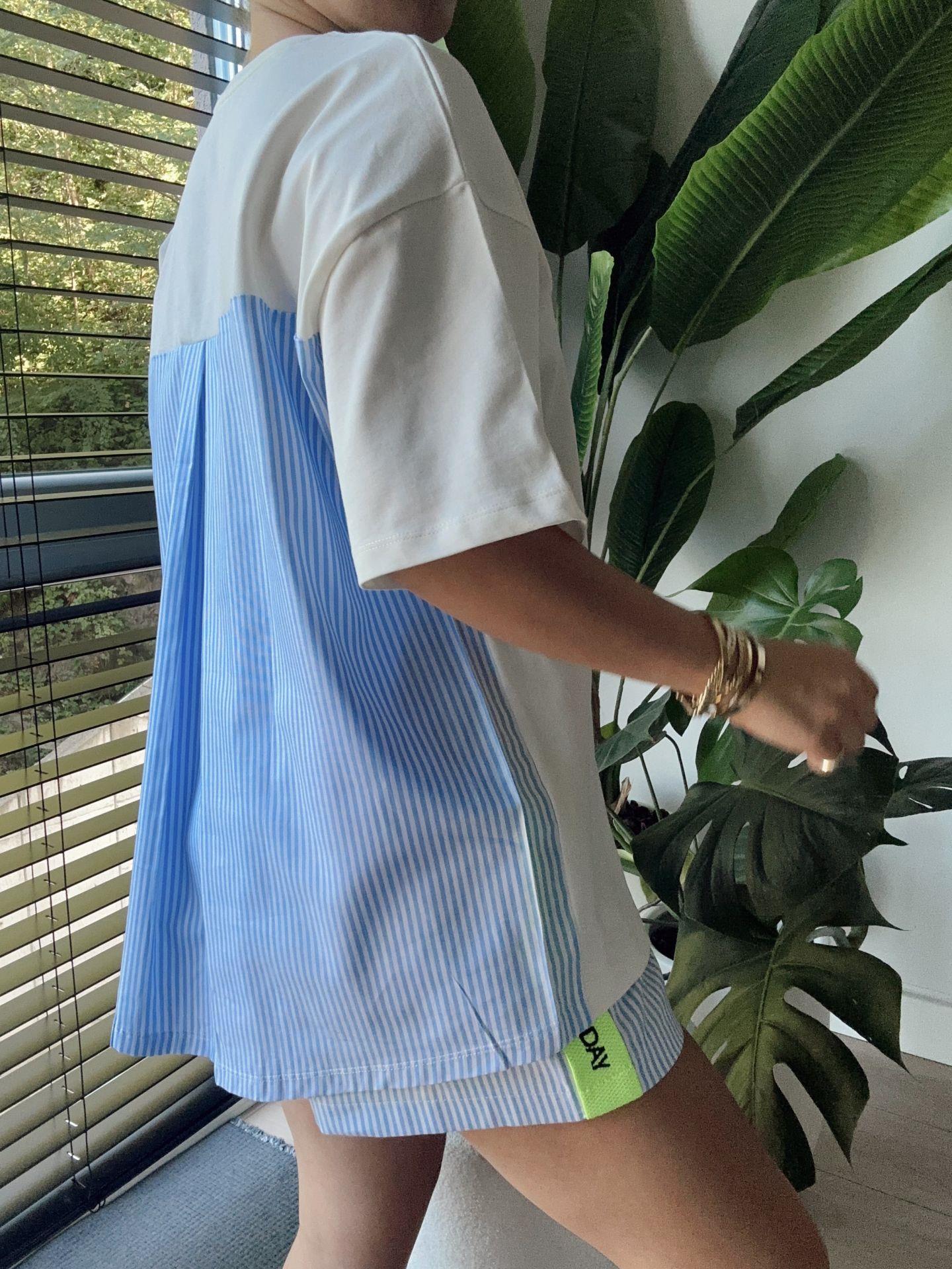 Kumaş Matchli Neon Baskı T-shirt
