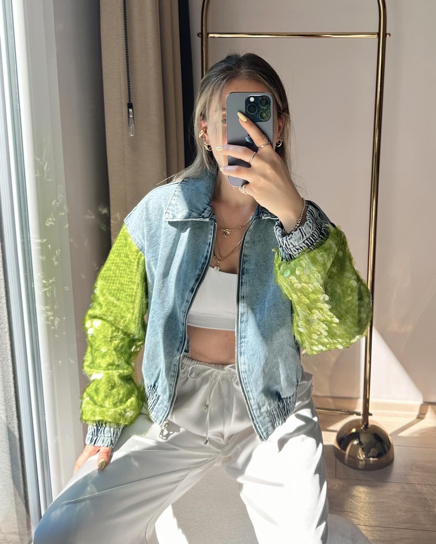 Laura Denim Jacket PB Co. Green