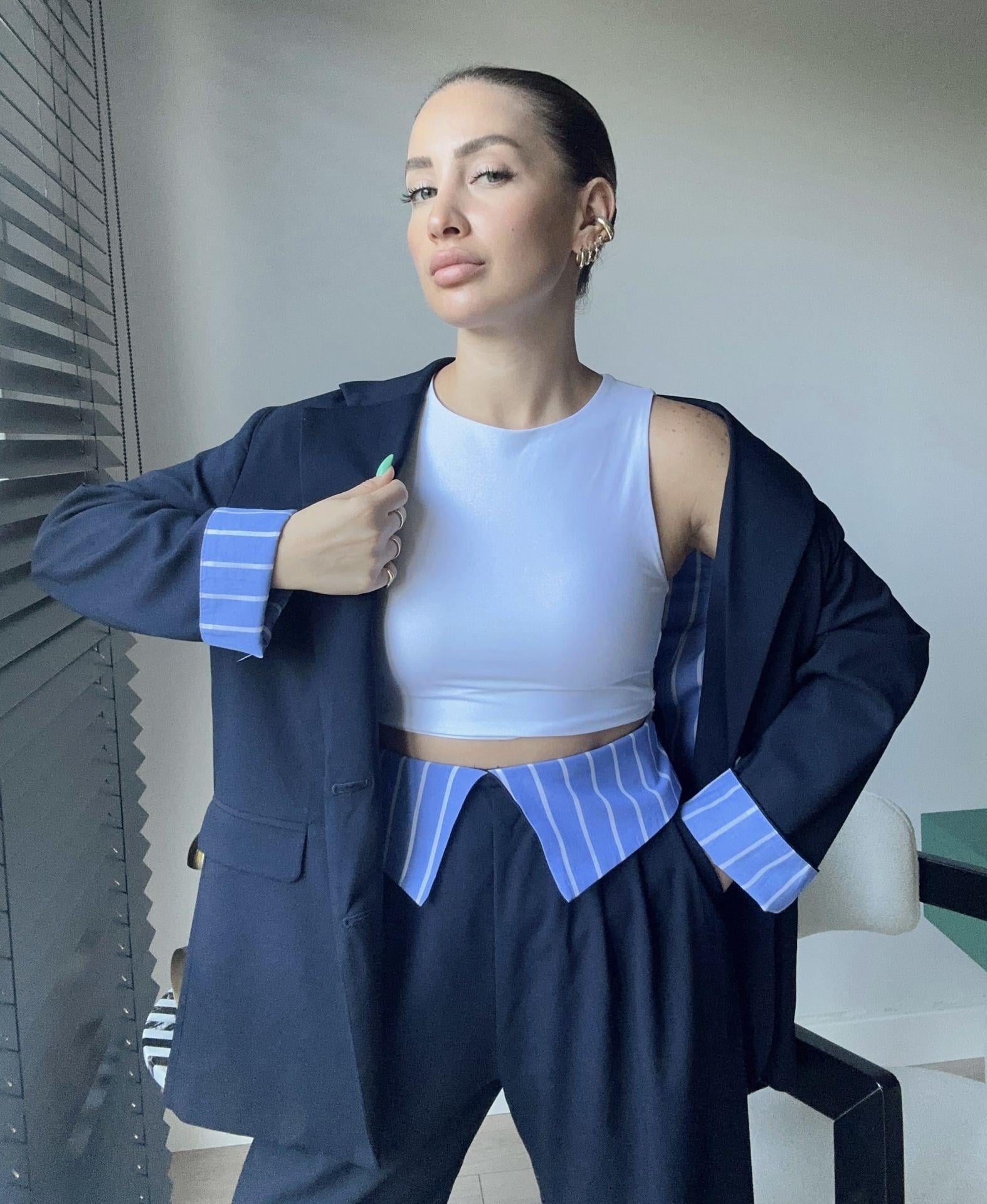Rahat Kalıp Blazer Ceket Lacivert