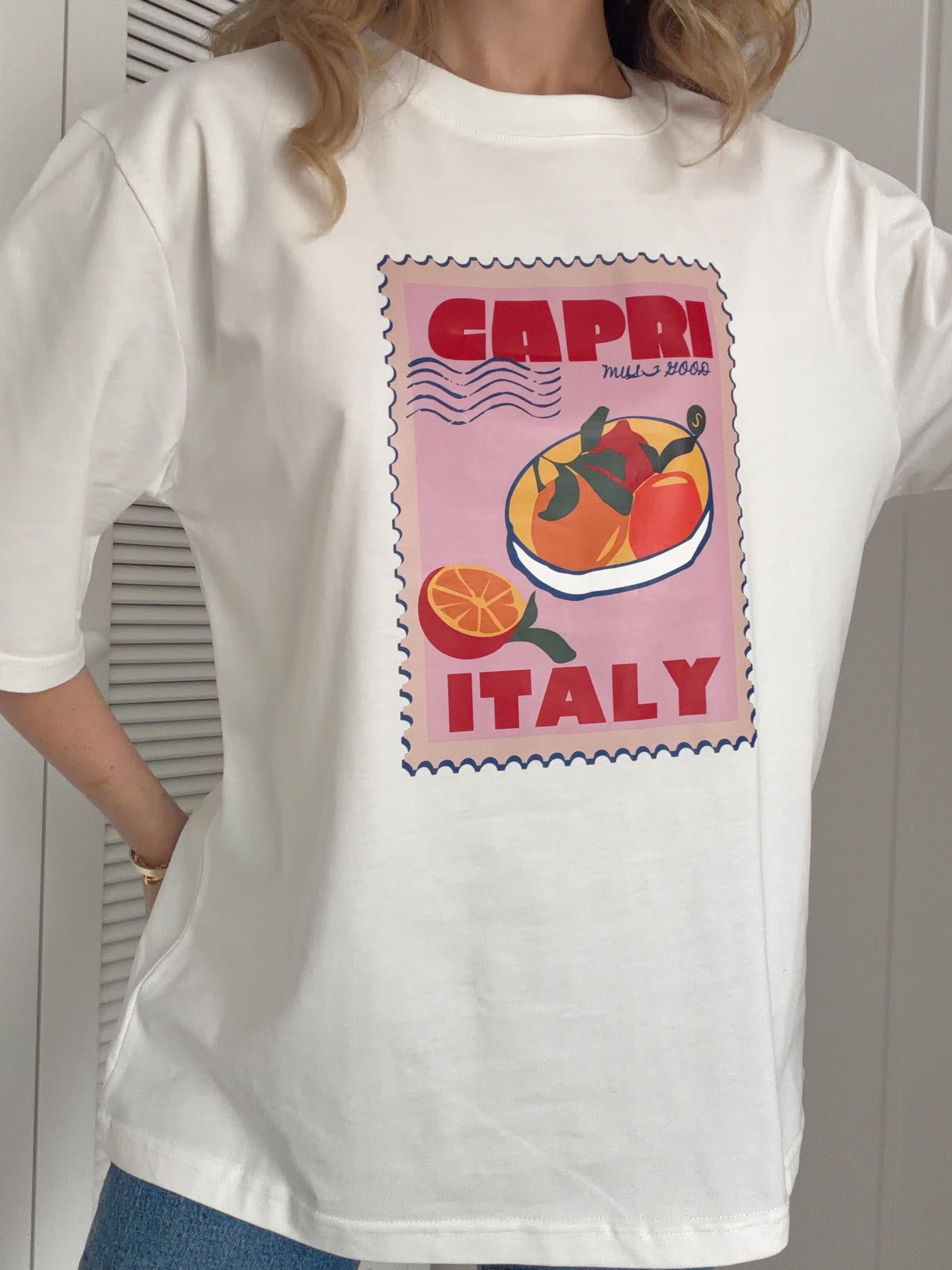 Baskı Detaylı Tshirt CAPRI ITALY
