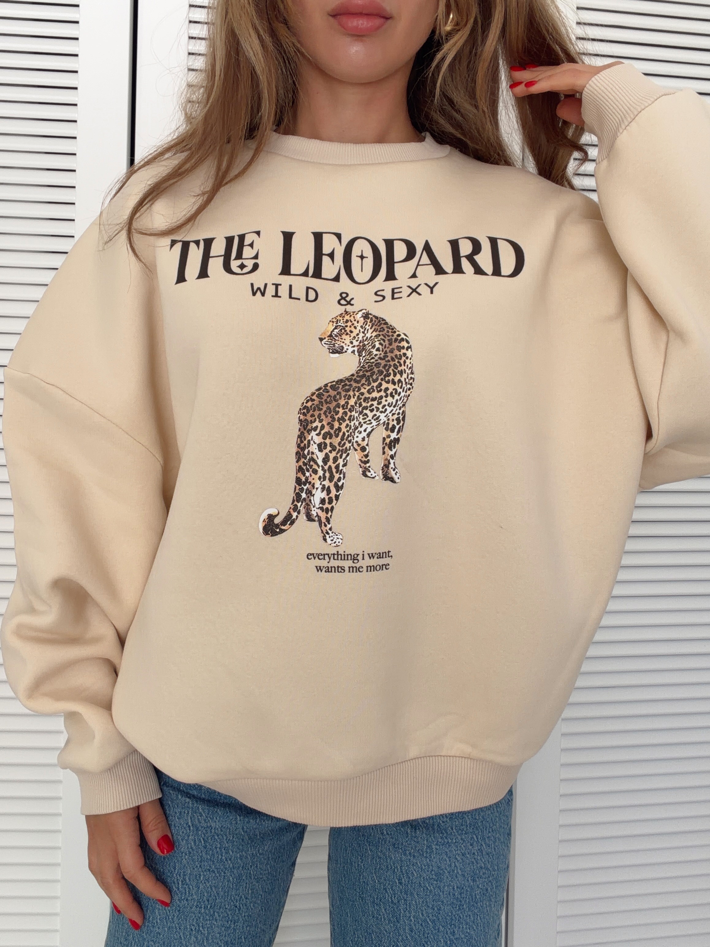 Baskı Detaylı Tshirt THE LEOPARD