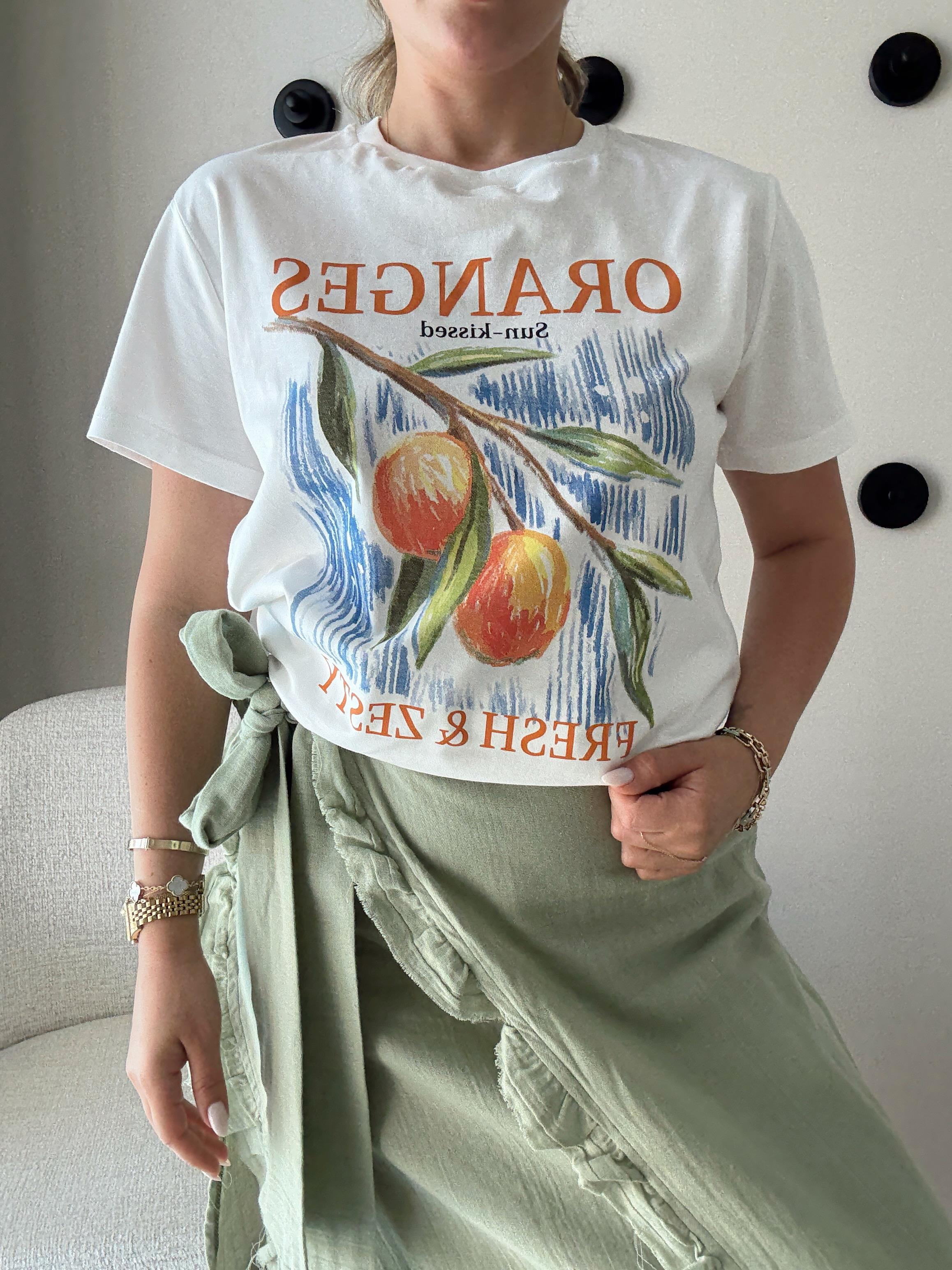 Baskılı Tshirt Oranges