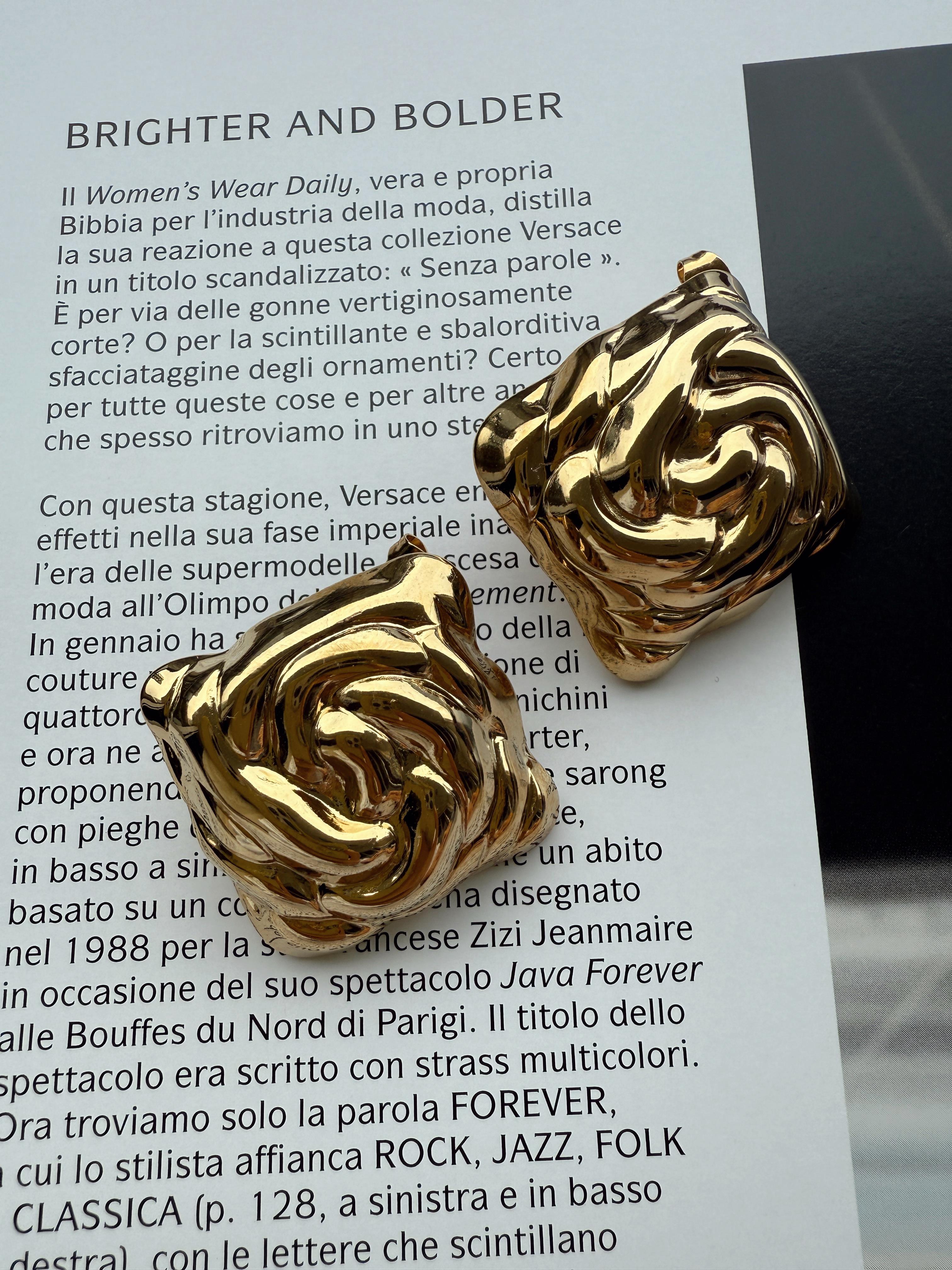 Gold Plaka Küpe 