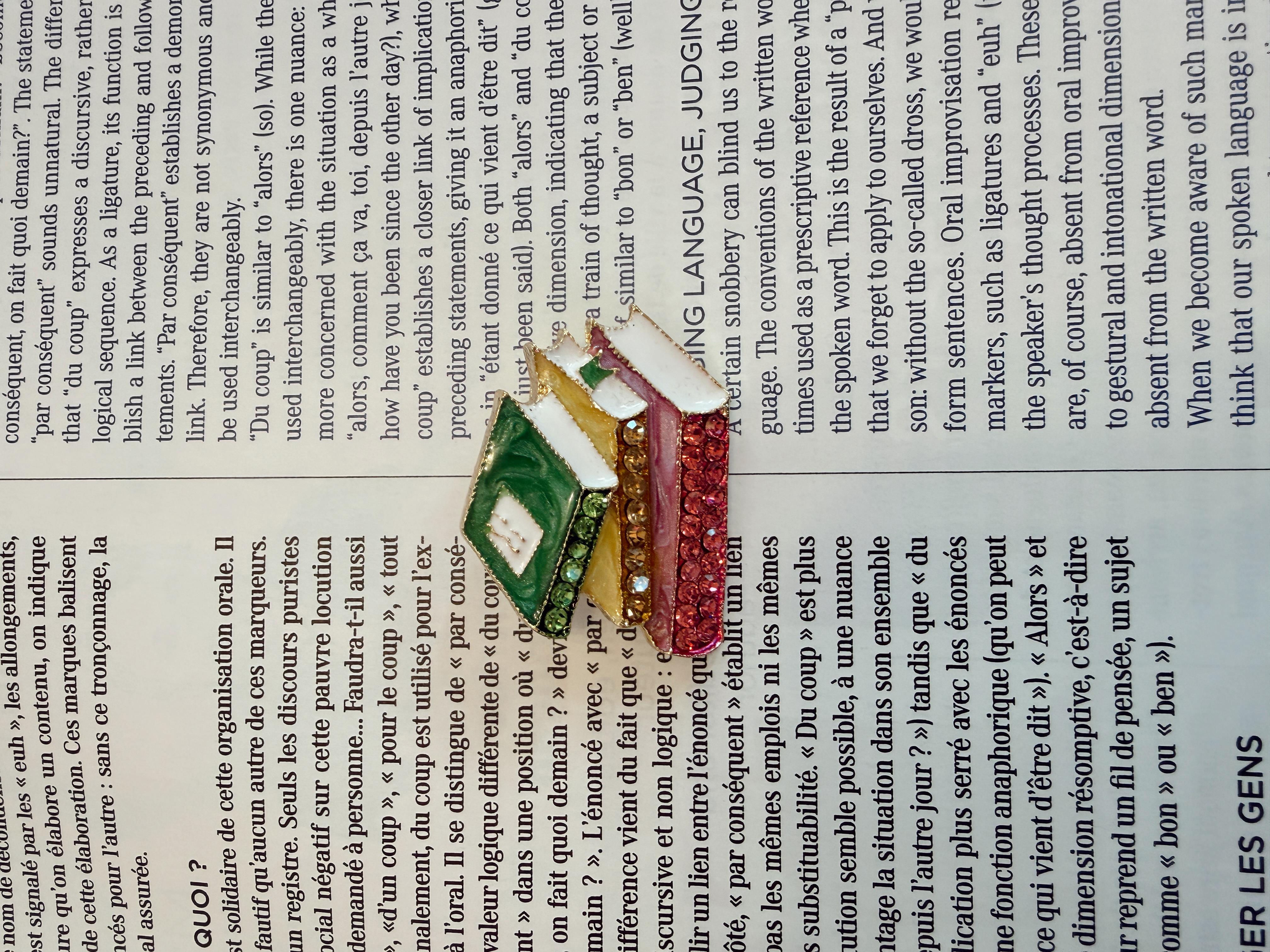 Kitap Figürlü Broş 