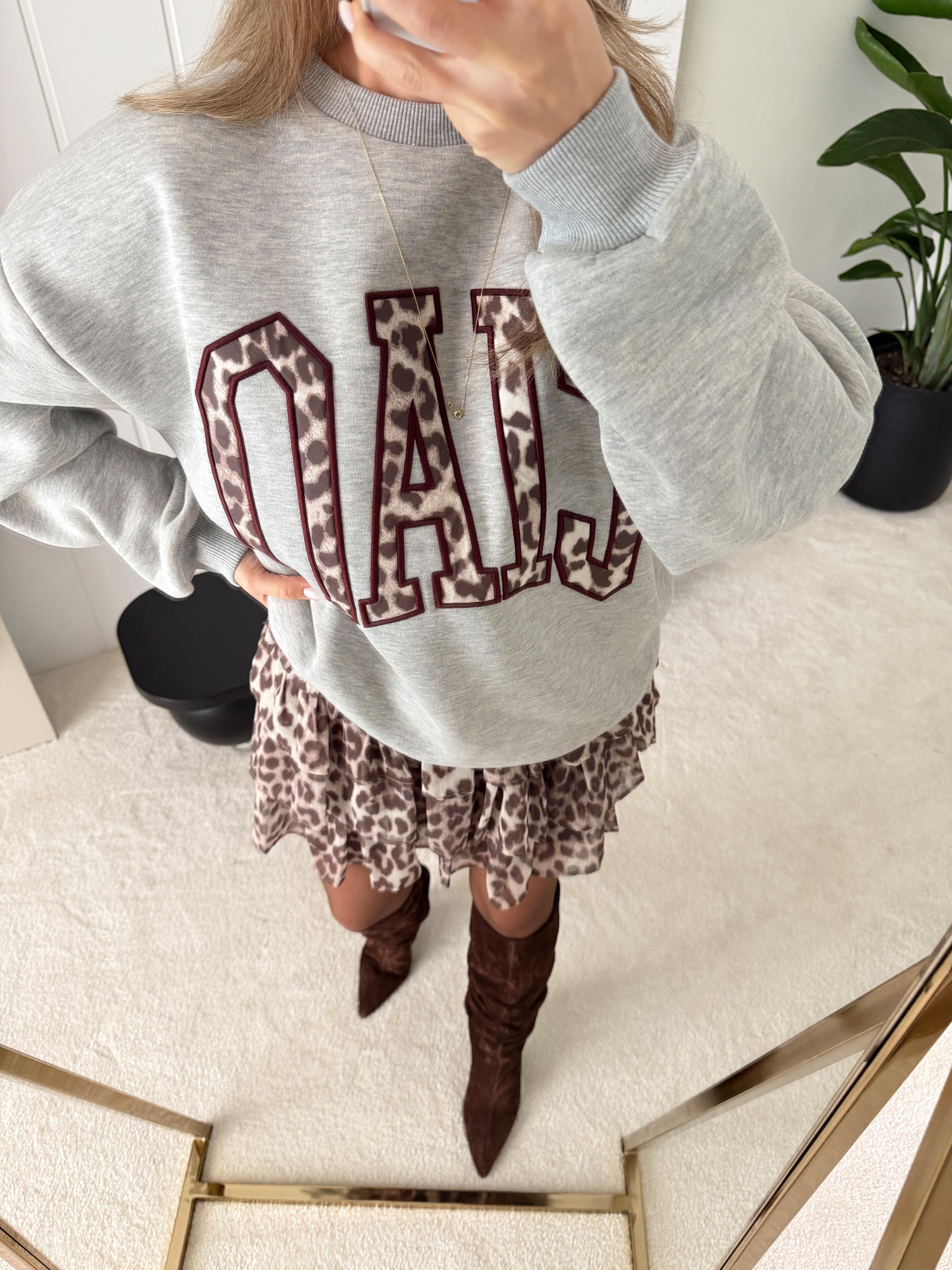 Oversize Kalıp Sweat Gri CIAO