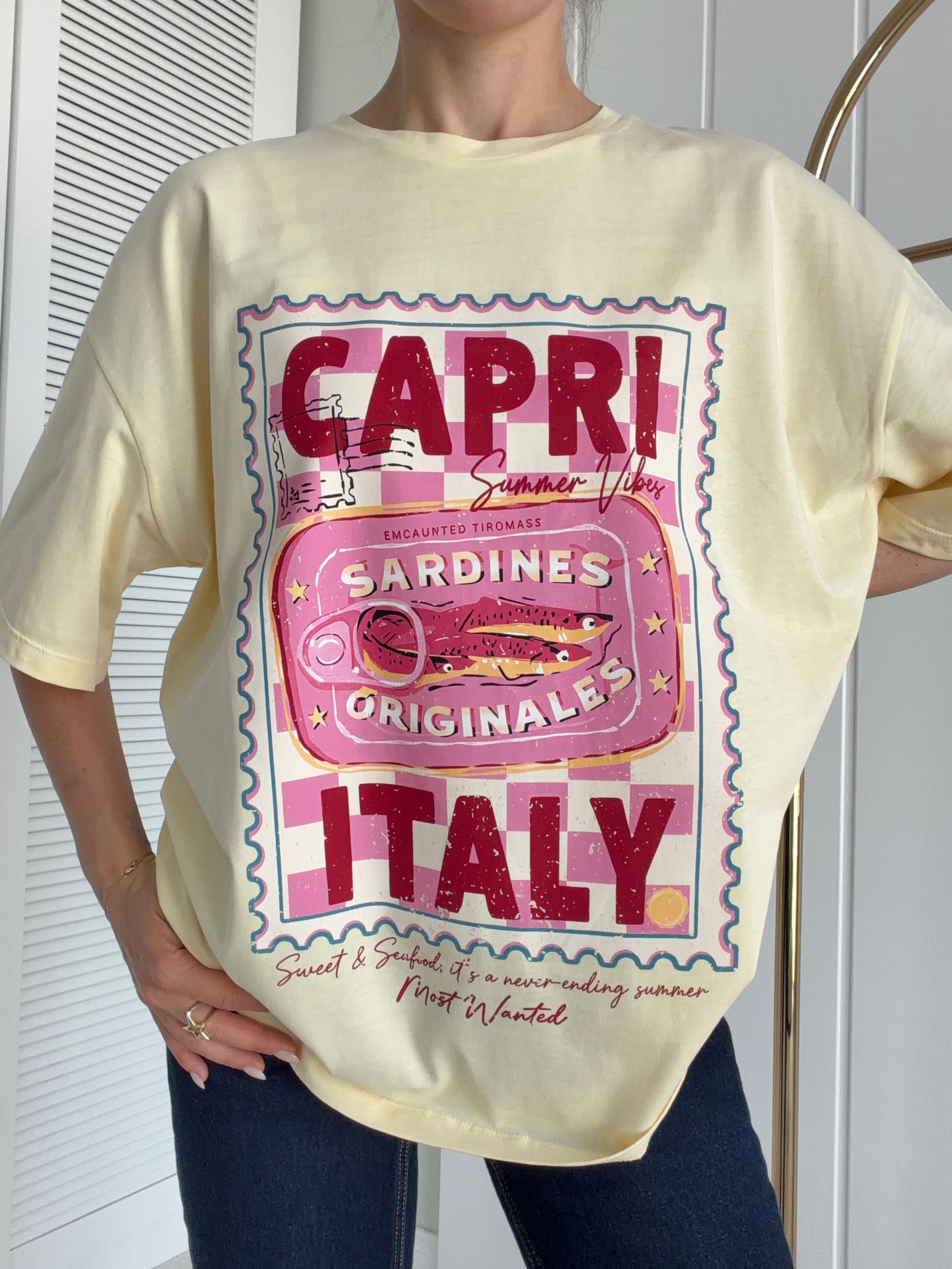 Oversize Tshirt CAPRI ITALY Sarı