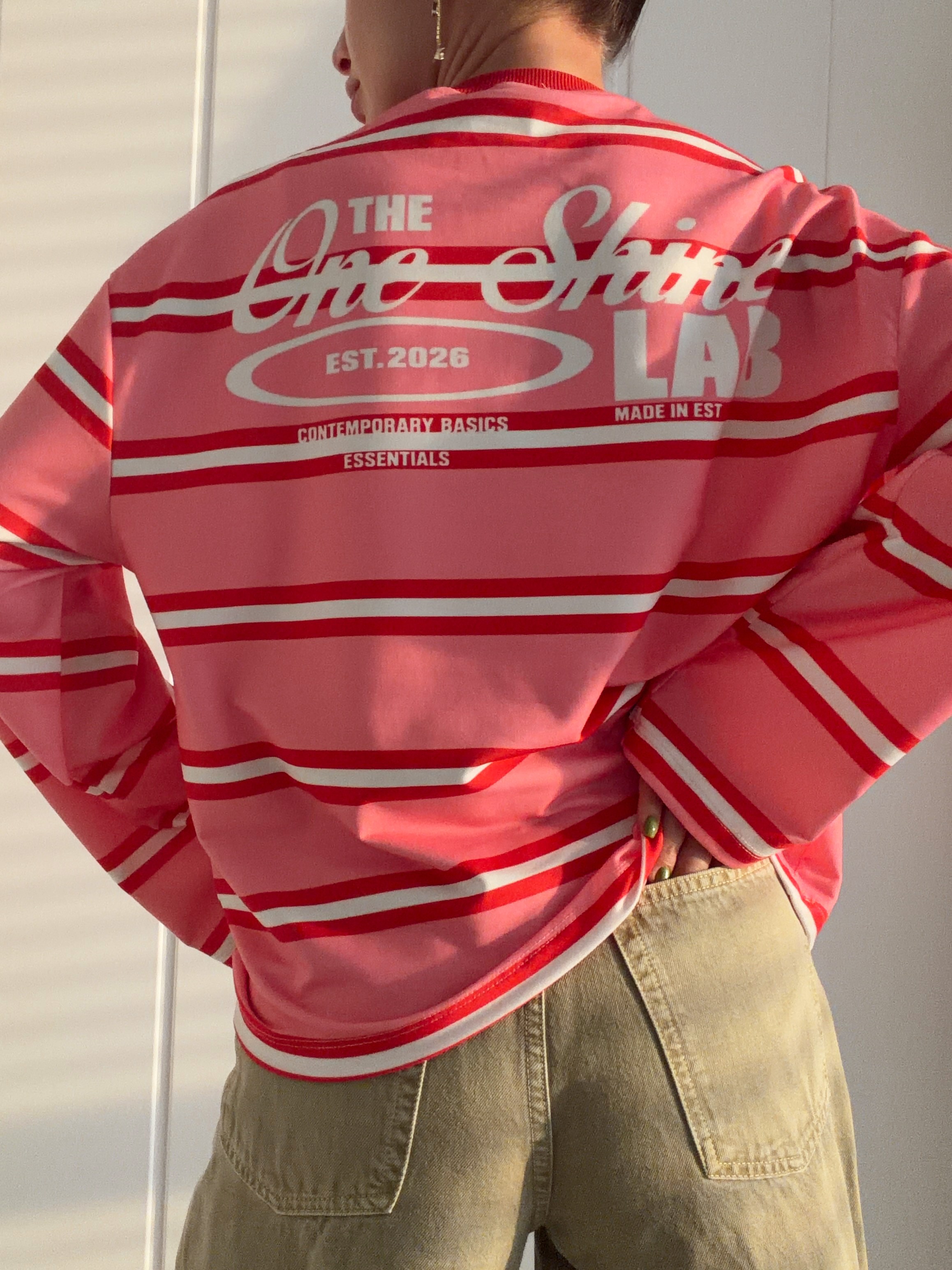Uzun Kollu Baskılı Oversize Body LAB