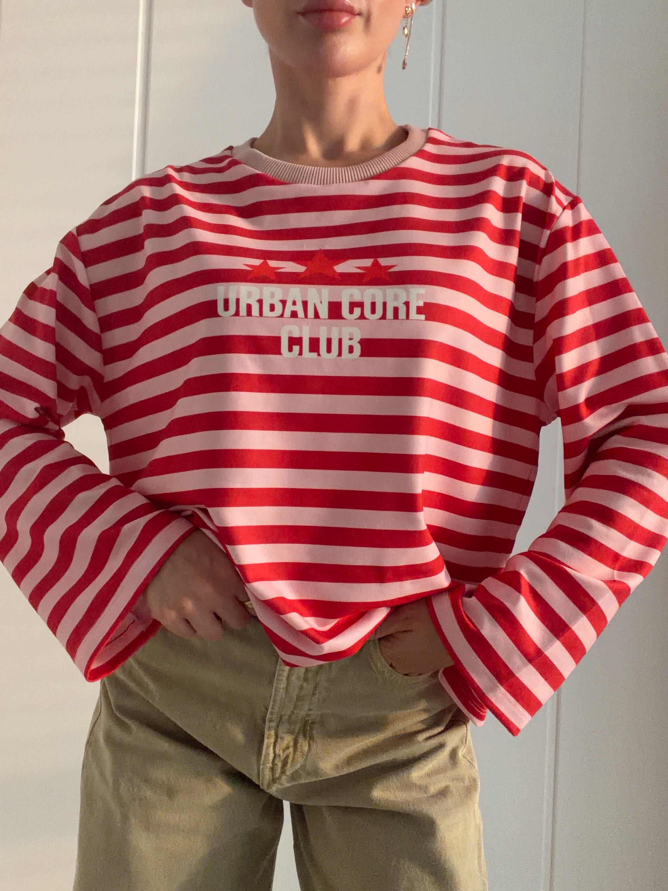 Uzun Kollu Baskılı Oversize Body URBAN CORE