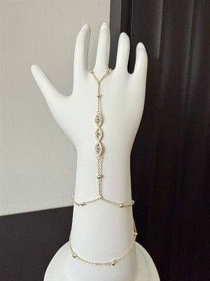 3 Taş Detaylı Şahmeran Gold