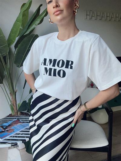 Baskı Detayli T-shirt Amor Mio